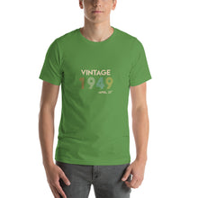Load image into Gallery viewer, Vintage 1949, April 27th Unisex T-Shirt