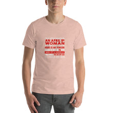 Load image into Gallery viewer, I'm a little smartass an April 8th Wmoman short and stout here is my finger Unisex T-Shirt