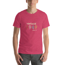 Load image into Gallery viewer, Vintage 1949, April 27th Unisex T-Shirt
