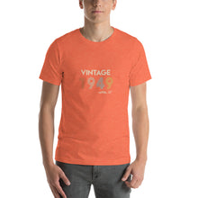 Load image into Gallery viewer, Vintage 1949, April 27th Unisex T-Shirt
