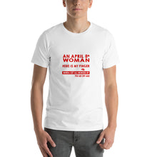 Load image into Gallery viewer, I'm a little smartass an April 8th Wmoman short and stout here is my finger Unisex T-Shirt
